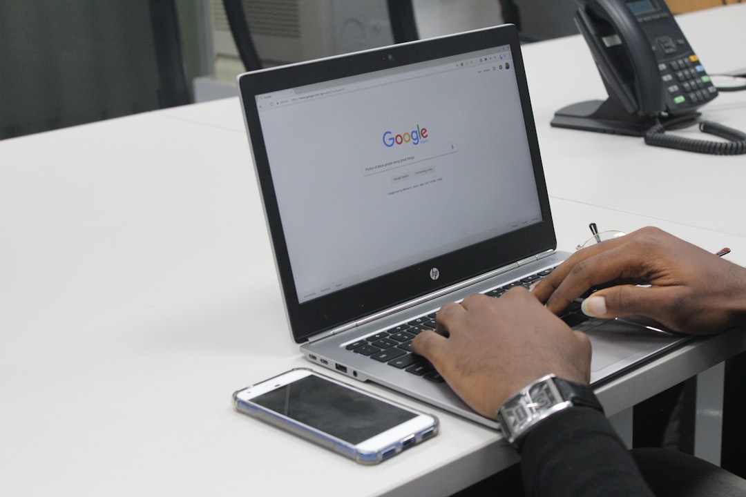 Searchable sermon content displayed on a laptop